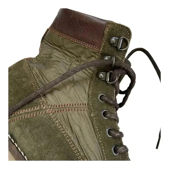 Shoe the Bear Comrade Suede & Textile Lace-Up Boot Khaki size 43 US 9.5-10 - Picture 5 of 13